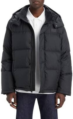 Levi's Men's Laurel Short Puffer Jacket, Jet Black, L von Levi's