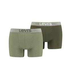 Levi's Mens Men's Bird Eye Briefs (2 Pack) Boxer Shorts, Green Combo, L von Levi's