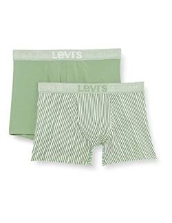 Levi's Mens Men's Vertical Stripe All-Over-Print Briefs (2 Pack) Boxer Shorts, Green, M von Levi's