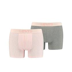 Levi's Mens Men's Vertical Stripe All-Over-Print Briefs (2 Pack) Boxer Shorts, Light pink, XL von Levi's