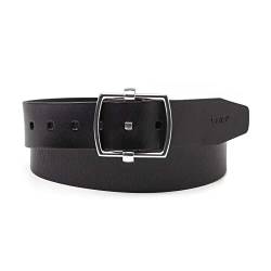 Levi's Unisex Chunky Center Bar Belts, Regular Black, One Size von Levi's