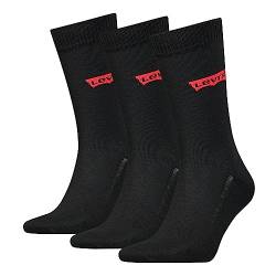 Levi's Unisex Classic Socken, Schwarz, 43/46 (3er Pack) von Levi's