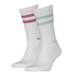 Levi's Unisex Crew Socken, Blau/Rosa, 39/42 von Levi's