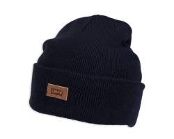 Levi's Unisex-Erwachsene Klassische warme Winter-Strickmütze mit Fleece gefüttert für Damen und Herren Beanie-Mütze, Marineblau, Einheitsgröße von Levi's