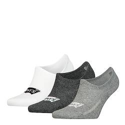 Levi's Unisex Footie Socken, Grau, 39/42 (3er Pack) von Levi's
