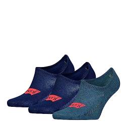 Levi's Unisex Footie Socken, Marineblau, 35/38 (3er Pack) von Levi's