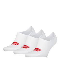 Levi's Unisex Footie Socken, Weiß, 39/42 (3er Pack) von Levi's