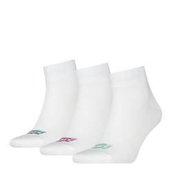 Levi's Unisex Quarter Socken, Weiß, 35/38 von Levi's