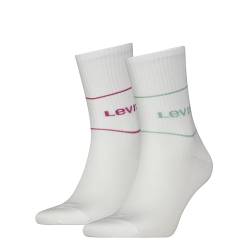 Levi's Unisex Short Socken, Blau/Rosa, 39/42 von Levi's