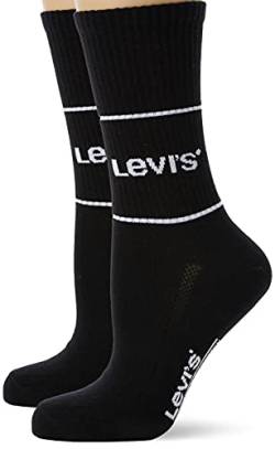 Levi's Unisex Short Socken, Schwarz, 35/38 (2er Pack) von Levi's