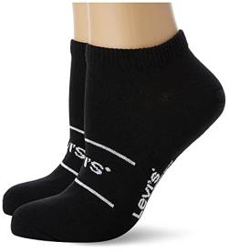 Levi's Unisex Sneaker Socken, Schwarz, 43/46 (2er Pack) von Levi's