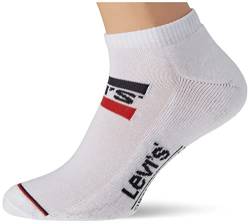 Levi's Unisex Sneaker Socken, Weiß, 35/38 (2er Pack) von Levi's