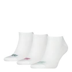 Levi's Unisex Sneaker Socken, Weiß, 35/38 von Levi's