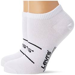 Levi's Unisex Sneaker Socken, Weiß, 39/42 (2er Pack) von Levi's