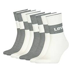 Levi's Unisex Strümpfe Socken Regular Cut Superior Comfort 4 Paar, Größe:43-46, Artikel:-005 white/grey von Levi's