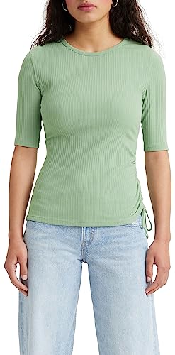 Levi's Women's Side Tie SS Sweater, Granitgrün, XS von Levi's