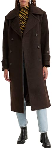 Levi's Women's Wooly Trench Coat Jacket, MOLE, M von Levi's