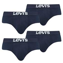 Levis Herren Basic Brief Slip Unterwäsche im Vorteilspack (4er Pack), Farbe:321 - Navy, Bekleidungsgröße:XL von Levi's