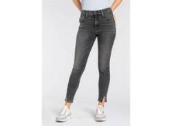 Skinny-fit-Jeans LEVI'S "720 SUPER SKINNY YOKED" Gr. 26, Länge 30, schwarz (voids in space) Damen Jeans Röhrenjeans von Levi's