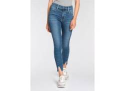 Skinny-fit-Jeans LEVI'S "720 SUPER SKINNY YOKED" Gr. 28, Länge 28, blau (creative expression) Damen Jeans Röhrenjeans von Levi's