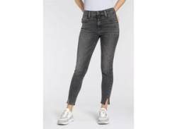 Skinny-fit-Jeans LEVI'S "720 SUPER SKINNY YOKED" Gr. 28, Länge 28, schwarz (voids in space) Damen Jeans Röhrenjeans von Levi's