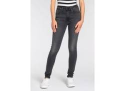 Skinny-fit-Jeans LEVI'S "721 High rise skinny" Gr. 25, Länge 28, schwarz (black wash) Damen Jeans Röhrenjeans mit hohem Bund von Levi's