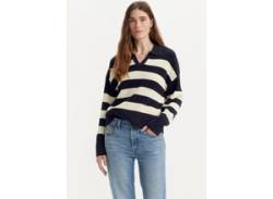 Strickpullover LEVI'S "EVE SWEATER BLUES" Gr. XS (34), blau (gem stripe ghtwatc) Damen Pullover Feinstrickpullover von Levi's