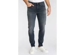 Tapered-fit-Jeans LEVI'S "512 Slim Taper Fit" Gr. 29, Länge 32, schwarz (dark black stonewash) Herren Jeans Tapered-Jeans von Levi's