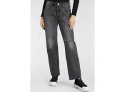 Weite Jeans LEVI'S "90'S 501" Gr. 26, Länge 30, grau (dark grey used) Damen Jeans Weite von Levi's
