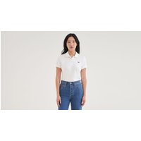 Levi's® Poloshirt, Logo-Patch, für Damen, weiß, M von Levis