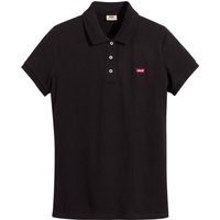 Levi's® Poloshirt, Logo-Stickerei, für Damen, schwarz, M von Levis