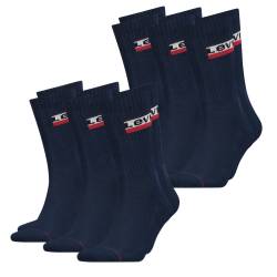 Levi's Unisex Socken Regular Cut 120SF SPRT LT 6er Pack von Levis