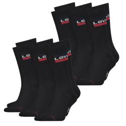 Levi's Unisex Socken Regular Cut 120SF SPRT LT 6er Pack von Levis