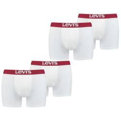 Levis Herren Boxershort Men Solid Basic Boxer Rot Weiss Blau Grau Schwarz - 4er 6er 8er Multipack von Levis