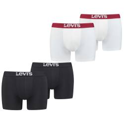 Levis Herren Boxershort Men Solid Basic Boxer Rot Weiss Blau Grau Schwarz - 4er 6er 8er Multipack von Levis