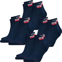 Levis Unisex Quarter Sportsocken Mid Cut Sportswear Logo 4er 6er 8er Multipack von Levis