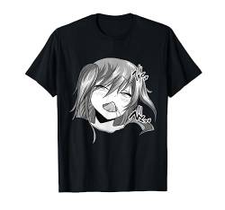 Hemd Ahegao Gesicht, Lewd Anime Ecchi Hentai Mädchen T-Shirt von Lewd Manga Anime Hentai Otaku Geschenk
