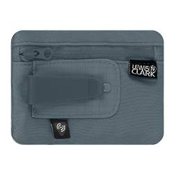 Lewis N. Clark Unisex-Adult Geldgürteltasche RFID Geldgürtel mit verstecktem Clip und Kreditkarten-/Ausweishalter für Damen und Herren, Charcoal von Lewis N. Clark