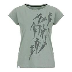 Lexi&Bö buntes Damen T-Shirt Hammerhead Swarm mit Meerestier-Druck aus Bio-Baumwolle von Lexi&Bö