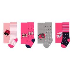 LiKing Strumpfhose Baby Krabbelstrumpfhose Baumwolle Strumpfhose Mädchen Baby Mädchen Leggings 4er Pack A 80-86 von LiKing