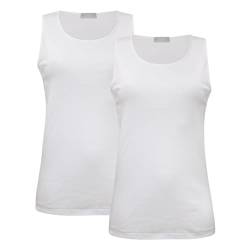 Liabel Damen Unterhemden Tanktop warm Baumwolle 2er Pack, Art. 2828-16 Weiß 7 von Liabel