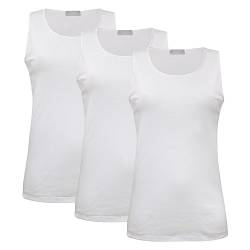 Liabel Damen Unterhemden Tanktop warm Baumwolle 3er Pack, Art. 2828-16 Weiß 6 von Liabel