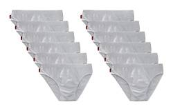 Liabel Herren Slips Unterhosen aus natürlicher Baumwolle, Art. 959 12er Pack, Weiß, 5 (L) von Liabel