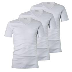 Liabel Herren T-Shirt mit V-Ausschnitt 4428/t53 3er Pack Weiß L von Liabel