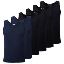 Liabel Herren Tanktop Baumwolle 4428 6er Pack Mehrfarbig XL von Liabel