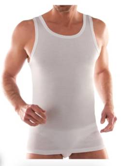Liabel Herren Unterhemd breite Schulter Baumwolle Sommer 03828/1223 Erhältlich in den Farben Weiß und Schwarz (Weiß, 5, L), Weiß von Liabel