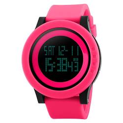 LianShi Armbanduhr Sportuhr Digitalanzeige Alarm/Hintergrundbeleuchtung/Kalender/LED Display/Stoppuhr Gummi Material Durable wasserdichte 50M 3 Farben von LianShi