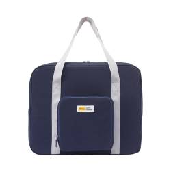 Libcflcc Reisetasche, platzsparend, faltbar, langlebig, erweiterbar, Sporttasche Navy blau von Libcflcc