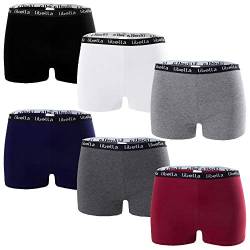 Libella® Panties Boxershorts Damen 6er Pack Hipsters Damen Unterhosen Hotpants Damen Unterwäsche Pantys Damen Baumwolle Boxershorts Frauen 3429 L von Libella