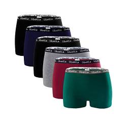 Libella® Panties Boxershorts Damen 6er Pack Hipsters Unterhose Unterwäsche Set Baumwolle 3429UN7 Mehrfarbig-B XL von Libella